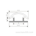 Rubber strip for wardrobe seal